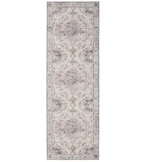 benuta Vintage-Läufer George waschbar 80x240 cm , Multicolor , Kunststoff , Vintage , Rechteckig , 80x240 cm , Oeko-Tex® Standard 100 , in verschiedenen Größen erhältlich, rutschfeste Unterfläche, waschbar , Teppiche und Böden, Teppiche, Teppichläufer, Läufer