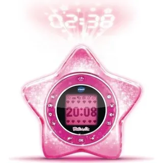Kinder Wecker mit Projektion, VTech KidiMagic Starlight Rose, Radio, MP3 Lautsprecher, Spiele, 6-12 Jahre - Bunt