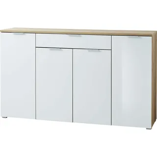 Germania GW-Telde 180 x 105 x 40 cm weiß / navarra-eiche