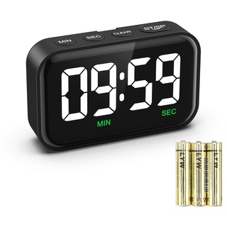 ORIA Kitchen Timer Digital Magnetisch, 3,5'' Große LED Digitaler Countdown Countup Timer Visuelle, Küchentimer Kurzzeitwecker Eieruhr mit Lauter Alarm, für Kochen Studieren Fitness Backen