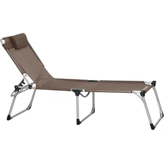 Siena Garden Dreibeinliege Sole 214 x 70 x 45 cm Taupe