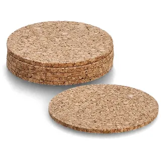 Zeller Untersetzer Kork-Glasuntersetzer-Set, 6