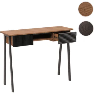 Konsolentisch HWC-O40, Telefontisch Flur-/Beistelltisch, Ablage Schublade MDF Melamin Metall 88x110x