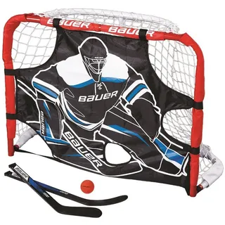 Bauer Knie Hockey Pro Tor 30.5" + Schläger Ball und Shooter