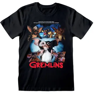 Heroes Inc Gremlins Retro Poster Style Kurzarm-t-shirt - Black