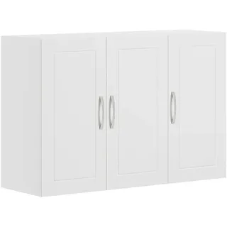 SoBuy Hängeschrank mit Verstellbarem Regal, 90x60x30cm, - Holzwerkstoff , 90x60x30 cm , Badezimmer, Badmöbel, Hängeschränke