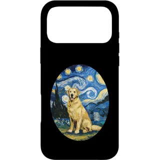 Hülle für iPhone 17 Pro Max Sternennacht Kleid und Van Gogh Kleid Labrador Yellow Lab