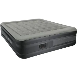 ML-Design Luftmatratze 2 Personen 203x157x47 cm Grau, , Luftbett selbstaufblasend mit elektrischer Luftpumpe 230V - Grau
