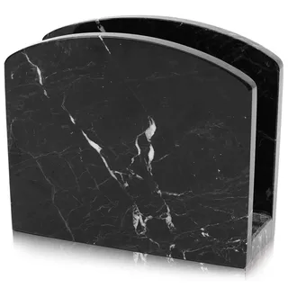 RADICALn Serviettenhalter aus schwarzem Marmor, handgefertigt, elegant als Hochzeitsdekor und für Küchenservietten, für Kaffee oder Cocktail, Küchenzubehör