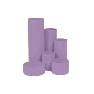 M&M Stiftehalter Schreibtisch-Boy lavendel Polystyrol 6 Fächer 12,9 x 13,9 x 14,7 cm