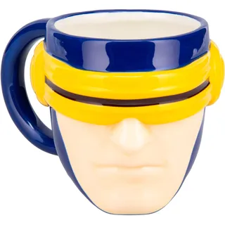 Paladone X-Men Cylcops Heat Change Combat Visier Becher, offiziell lizenzierte Marvel 550ml Keramik Kaffeetasse, übergroß für Tee, heiße Schokolade und mehr, Superhelden Geschenke
