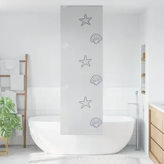 vidaXL Duschrollo 60x240 cm Stoffbreite 56 cm - Grau