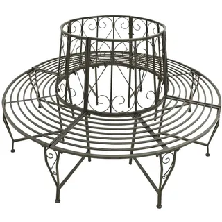 vidaXL Baumbank 160 x 89 x 160 cm Grau