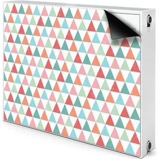 Magnet Radiator Magnet Mat Heizkörper Heizung Verkleidung Abdeckung 80x60 cm - Bunte Dreiecke