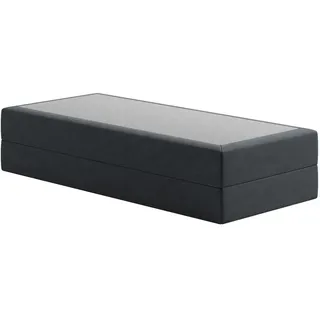 home collective Boxspringbett 90 x 200 cm H2 Anthrazit