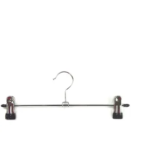 Ordinett Kleiderbügel aus Metall mit Clips | Ideal für Hosen und Reifen | L 30 cm