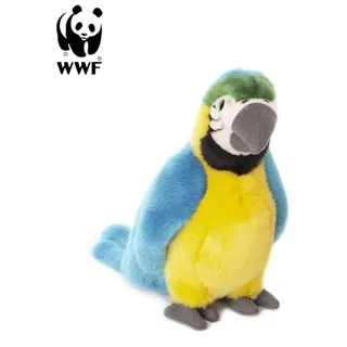 WWF - Plüschtier - Gelbbrustara Papagei (18cm) Kuscheltier Stofftier Vogel - Gelb