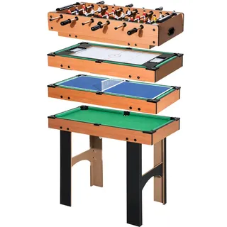 Homcom Multigame Spieletisch , Holzwerkstoff , 78x92 cm , Freizeit & Co, Sport & Fitness
