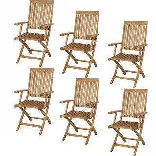 Siena Garden Paleros Klappstuhl 80 x 80 x 90 cm braun 6 St.