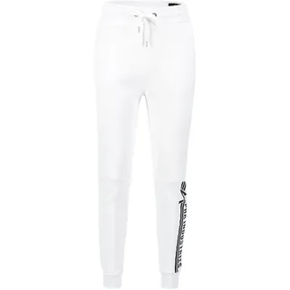 Jogginghose ALPHA INDUSTRIES "Alpha Industries Jogger", Herren, Gr. 5 XL, Normalgrößen, weiß, Obermaterial: 80% Baumwolle, 20% Polyester, Hosen Jogginghose