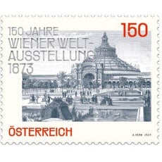 "150 Jahre Wiener Weltausstellung" 1,50 Sondermarke