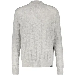 Lerros Cable-Strickpullover mit Turtleneck Weiß XXL