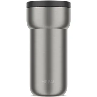 Mepal - Isolierbecher Ellipse - 4 Stunden heiß & 8 Stunden kalt - Thermobecher für Unterwegs - Geeignet als Tee & Kaffeetasse zum Mitnehmen - Passt in alle Becherhalter - 375 ml - Nordic black