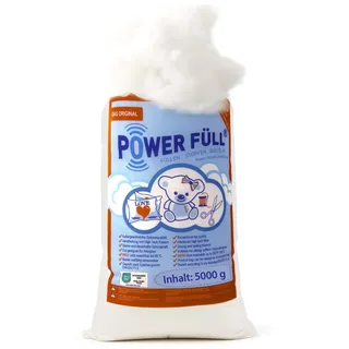 Füllwatte Power Füll 5kg 5x 1KG 5KG Ökotex antiallergisch waschbar 95°C hochflauschig Kissenfüllung Bastelwatte Füllmaterial Stopfmaterial