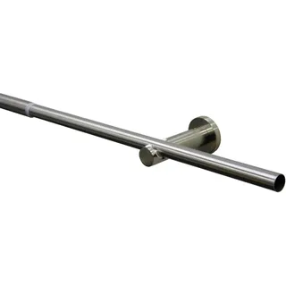 GARDINIA Gardinenstangen-Set Sol Ø 16-19 mm edelstahl-optik 120-210 cm