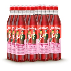 Almdudler Skiwasser Sirup – 12 x 700 ml Himbeer-Zitrone Getränkesirup - ergibt ca. 7 Liter Limo - Skihütten Limonade