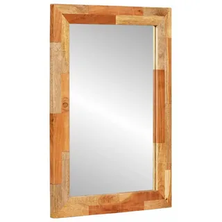 vidaXL Badezimmer Spiegel Natur 50 x 70 x 3 cm Massivholz Mango