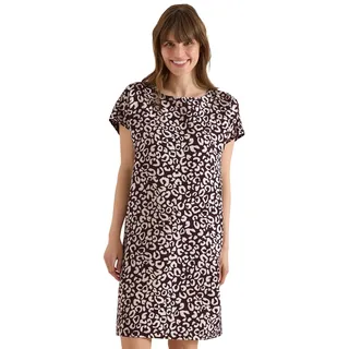 Cecil Leo Leinenmix Kleid Rich Burgundy L