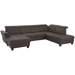 OTTO home Wohnlandschaft Mikrofaser 3-Sitzer Grau