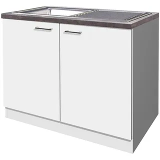 Flex-Well Spülenschrank Lucca 100 x 85 x 60 cm Weiß