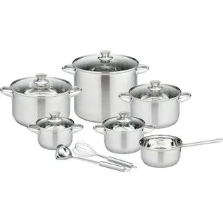 GSW Rigo Topf-Set 13-tlg. Kochtopf + Gemüsetopf + Stielkasserolle