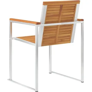 vidaXL Gartenstuhl 60 x 85 x 85 cm braun 4 St.