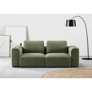 Home affaire 2-Sitzer »Cushid« Modulsofa, bestehend aus 2 Teilen, Breite 218 cm, grün