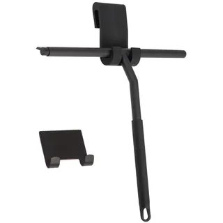 bremermann Duschabzieher 3er-Set, schwarz , Metall , 26x20x2 cm , Badezimmer, Baden & Duschen