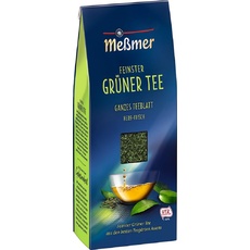Meßmer Feinster Grüner Tee | Ganzes Teeblatt | 150 g | herb-frisch | Vegan | Glutenfrei | Laktosefrei