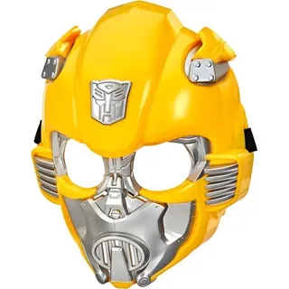 Hasbro F4644 Transformers Rise of the Beasts Bumblebee Autobots Maske mit Gummiband Gelb Silber Fasching Kostüm 25 cm - Silber, Gelb