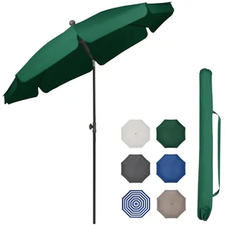 Sekey Sonnenschirm Balkon 200cm mit Schutzhülle Sonnenschirm Strand für Balkon Garten & Terrasse Neigungswinkel und Höhe verstellbar UV-Schutz bis UPF 50+ Sonnenschutz