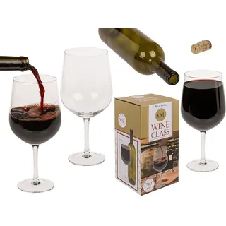 XXL-Weinglas - ca. 22 cm hoch - ca. 740 ml - Grau