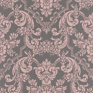 Rasch Textil Vliestapete Trianon XIII 10,05 m x 0,53 m 570649 grau/pink/rosa