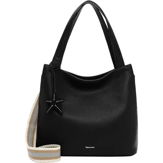 Shopper TAMARIS "Shopper TAS Kea", Damen, Gr. B/H/T: 37cm x 32cm x 16cm 0, schwarz (schwarz 100), Polyurethan, Taschen Shopper