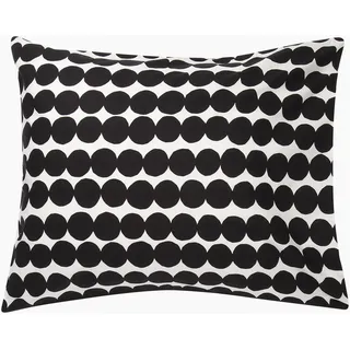 Marimekko RÄSYMATTO Gepunktet Schwarz/Weiß 80 x 80 cm