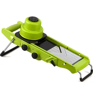 Karl Weis Mandoline "all in one" grün, Edelstahl, Kunststoff, poliert, 43,5 x 12 x 14,4 cm - Grün