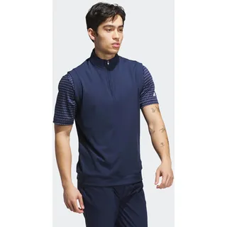 Funktionsweste ADIDAS PERFORMANCE "ULTIMATE365 CLASSIC QUARTER-ZIP VEST", Herren, Gr. M, blau (collegiate navy), Obermaterial: 79% Polyester, 21% Elasthan, normal, Westen Funktionsweste, für Golf, mit Reißverschluss, aus Polyester und Elasthan