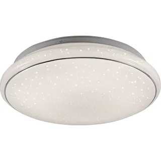 LeuchtenDirekt LED Smart Deckenleuchte Lola Jupi Ø59cm 40W 1750lm RGB + CCT Sternenhimmel Fernbedienung App Google Alexa - Weiß