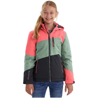 Killtec Outdoorjacke "Lynge GRLS JCKT B" Wasserdichte Winterjacke mit Kapuze, Fleece, verstellbaren Ärmeln, mint