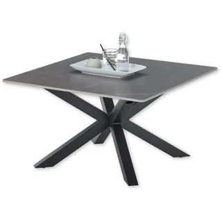 Stolkom Couchtisch Grau (grau, schwarz, schwarz, grau), H:45cm, Tische, Eckige Couchtische Couchtisch, Grau Keramik, wahlweise in 2 Farbausführungen